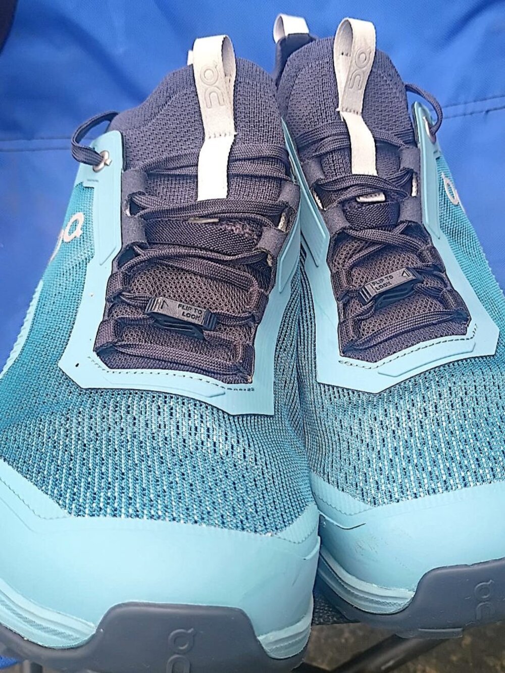 On Cloudultra 2 Trail Running Shoes Teal Blue Navy Men's Size 11.5 Excellent - Picture 5 of 6